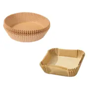 Air Fryer Disposable Paper Liner Set Non-Stick Pan Parchment Baking Paper - 100pcs