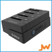 Orico 4-Bay 1 to 3 Clone External Hard Drive Dock - Black