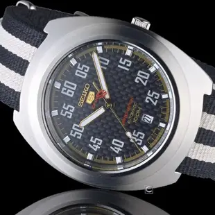 SEIKO 精工錶-指定商品-五號賽車帆布限量機械表 4R35-01M0G(SRPA93J1)-44mm-黑面帆布【刷卡回饋 分期0利率】【跨店APP下單最高20%點數回饋】