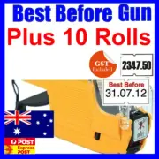 BEST BEFORE PRICE PRICING GUN LABELLER +10 ROLLS LABEL BFG-1