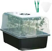 Seedling Starter Trays - Reusable Seedling Starter Kit,Heavy-Duty Growing Pot, Ventilated Energy-Efficient Germination Starter for Organic Farming Greenhouse