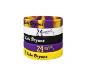 5PC Kids Basketball Wristbands Kobe Bryant LA Lakers Bracelet #24 Gift