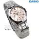 CASIO卡西歐 LTP-V300D-4A 都會時尚三針三眼指針腕錶 石英女錶 防水 學生錶 粉 LTP-V300D-4AUDF