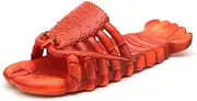 [ZUSELET] Lobster Flip Flops,Fish Slippers,Lobster Pool Beach Shower Shoes for Summer Outdoor Activities(7-8 Women/5.5-6.5 Men) ﻿
