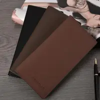 在飛比找ETMall東森購物網優惠-Mens PU Leather Bifold Long Wa