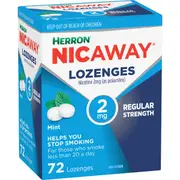Herron Nicaway Stop Smoking Peppermint Lozenges 2Mg 72 pack