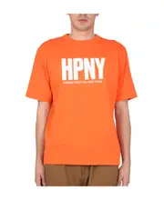 Heron Preston Logo Printed Crewneck T-Shirt Orange