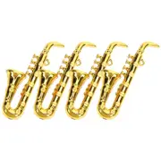4pcs Miniature Saxophone Mini Saxophone Model Miniature Musical Instruments