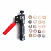 Hand-held Stainless Steel Rotary Mud Gun For Ceramic Soft Clay Extruder Pottery