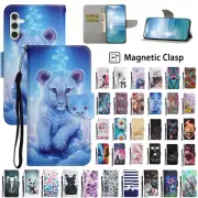 Flip Wallet Case For Samsung Galaxy A35 A55 A05S A15 A25 A04S Shockproof Cover