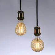E27 40W Warm White Pineapple Fire Balloon Retro Vintage Edison Global Incandescent Light Bulb AC220V 8581 01