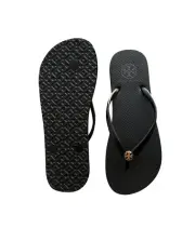 Tory Burch THIN STRAP Flat US 6 Flip Flops Black Fit to US 5.5 Summer ‏‏