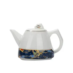 羊脂玉茶壺功夫茶具套裝泡茶單壺家用辦公室大容量陶瓷花茶壺會客