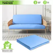 Light Blue Twin Size Slipcovers Couch Sofa Protector Cushion Stretch Futon Cover
