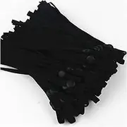 Small Elastic Rope 50/1000pcs Adjustable Mask Sewing Elastic Band Cord with Buckle Stretchy Mask Earloop Lanyard Earmuff Rope DIY Making Supplies Elastic Rope for Fitness (Color : Black, Size : 300P