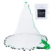 American Fishing Cast Net Saltwater Freshwater, 3/8inch Mesh Size Casting Net...