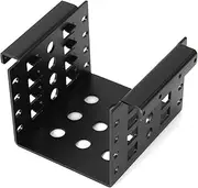 4-Bay 2.5 inch to 3.5 inch SSD HDD Hard Drive Caddy Black Bracket, 10.2x10.2cm