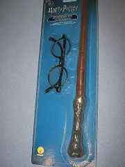 Harry Potter Accessory Kit with Magic Wand and Glasses Costume Kit NEW