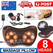 8 Heads Neck Massager Back Massager Body Massage Cushion Shiatsu Pillow Car/Home