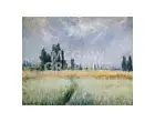 Wheatfield 1881, Claude Oscar Monet, Wall Decor Art Print 11" x 14" 1911