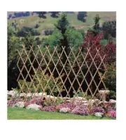 Garden Expandable Trellis Bamboo Lattice Fence for Climbing Plants