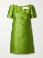 [Valentino Garavani] Valentino Garavani - Mikado Mini Dress - Bright green - IT44 IT 44 Green
