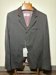 Mens Alessandro Albanese Made in Italy Black with Red Trim. Size 52