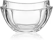 Mikasa Baron Crystal Square Bowl, Clear