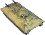 Paper 1:50 Scale Soviet BT-SV Light Tank Model Simulation Tank Model for Collection (Unassembled Kit) Display Model