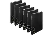 Colourhide Display Book 40 Pockets Sleeves A4 Black Pack 6