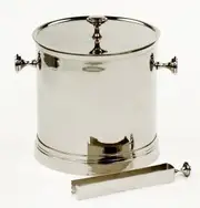 [Florabelle Living] Nickel Ice Bucket W/Tongs