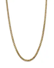 Bloomingdale's Fine Collection Men's Wheat Link Chain Necklace in 14K Yellow Gold, 24 - Exclusive OS