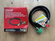 Coleman Reinforced High-Pressure Propane Hose w/ Adapter 5 Foot Type 1 Fitting