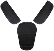 3 Pcs Ling-Luo Baby Stroller Car Seat Strap Covers, Soft Seat Belt Strap Covers Universal for Newborns Infants Kids Child, Pushchair Seat Belt Covers(Black)