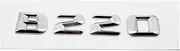 NPZPTFVFNR 3D Car Tail Box Number Stickers Fit for Mercedes Fit for Benz B Class B35 B45 B63 B180 B200 B220 B250 B260 B300 Rear Trunk Emblems Bagde(B220-Silver)