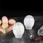 2pcs Visible Lid Microwave Egg Cooker Plastic Egg Boiler Steamed Egg Cup Kids