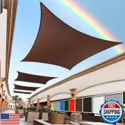 Royal Shade 16' x 20' Brown Rectangle Sun Shade Sail RS-SLR, UPF50+ 95% UV Bl