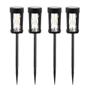 4Pack LED Solar Lawn Light 2300K Warm Light Outdoor Waterproof Garden Night Light Courtyard Decoration Landscape Pathway