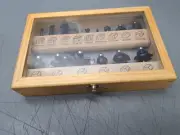New Set of Irwin Carbide Tip (15) Router Bits Set in Display Box