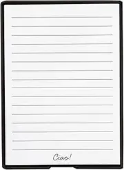 C.R. Gibson Desktop Leatherette Note Caddy Includes 100 Loose Black