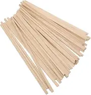 ULDIGI 30pcs Square Wooden Stick DIY Hand-Made Material Hardwood Dowel Unfinished Dowel Stick Dowel Rod para Mesa De Square Dowel Sticks Popsicle Sticks for Crafts DIY Stick Material
