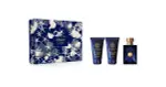 Versace Dylan Blue Pour Homme Gift Set for Men Eau de Toilette 50ml + Scented Shower Gel 50ml + Post-shave Balm 50ml