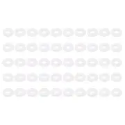 50Pcs Hard Nylon Flat Washers 3x7x1mm M3 Round Sealing Flange Gaskets White