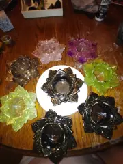 resin casting lotus flower tea light holders