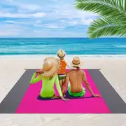 200*210cm Beach Blanket Sandproof Beach Mat Waterproof Quick Drying Outdoor Picnic Mat for Travel Camping Hiking,Rose