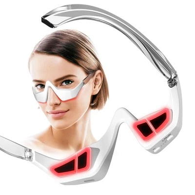 Under-Eye Red Light Therapy Device, Red Light Therapy Glasses Microcurrent Ey...
