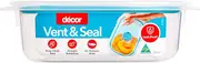 Decor Vent & Seal Plastic Square Container, 500 ml Capacity