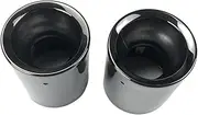 2pcs Car Exhaust Tip Muffler Tip Cover Compatible For Mini Compatible For Cooper R55 R56 R57 R58 R59 R60 R61 F54 F55 F56 F57 F60(Black 2pc)