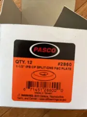 Pasco 1-1/2" IPS Cp Split-one F&C Plate #2860 Qty 12