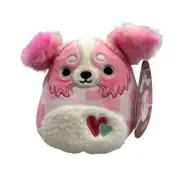 Magnis the Aussie shepherd 4.5" Squishmallows Valentines Squad Plush Stuffed Dog